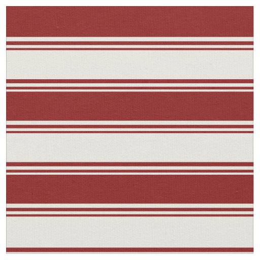 Beige and Maroon Lines/Stripes Pattern Fabric