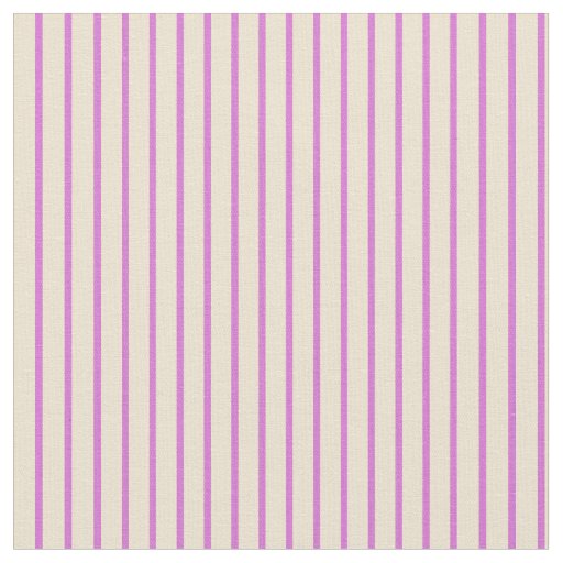Beige and Orchid Lines/Stripes Pattern Fabric