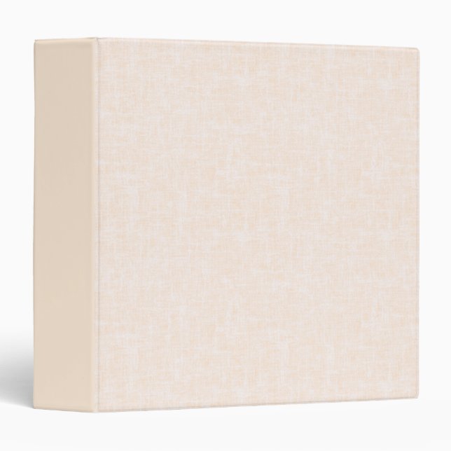Beige and peach texture with white. 3 ring binder (Front/Spine)