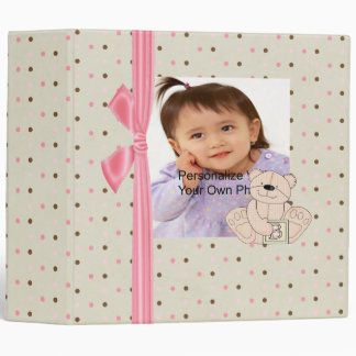 Beige And Pink Baby Photo Binder