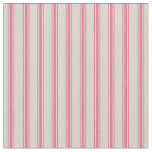 Beige and Pink Classic Ticking Stripes Fabric