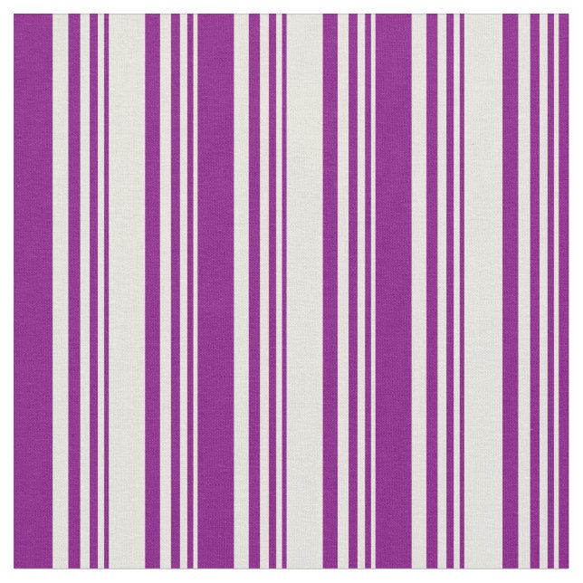 Beige and Purple Colored Pattern Fabric (Close Up)