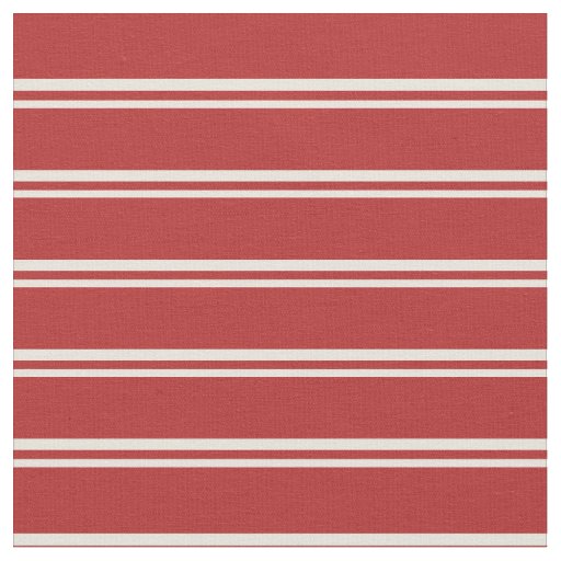 Beige and Red Colored Lines Pattern Fabric