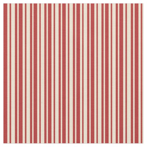 Beige and Red Stripes/Lines Pattern Fabric
