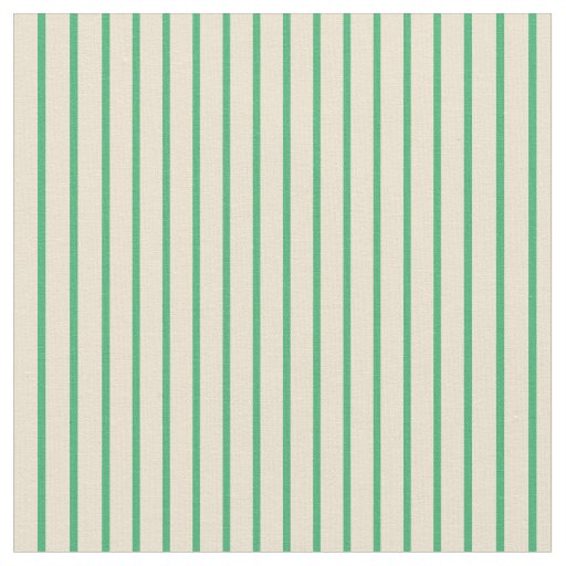 Beige and Sea Green Stripes Pattern Fabric