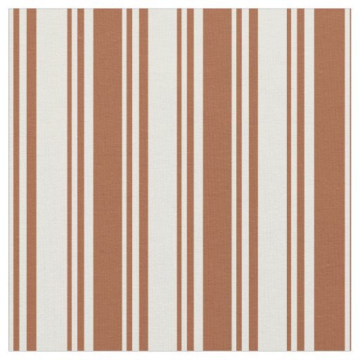 Beige and Sienna Striped/Lined Pattern Fabric