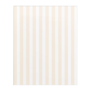 Beige and white candy stripes acrylic print
