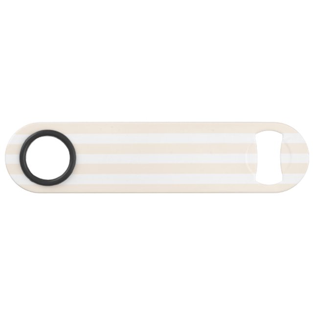 Beige and white candy stripes bar key (Back Horizontal)