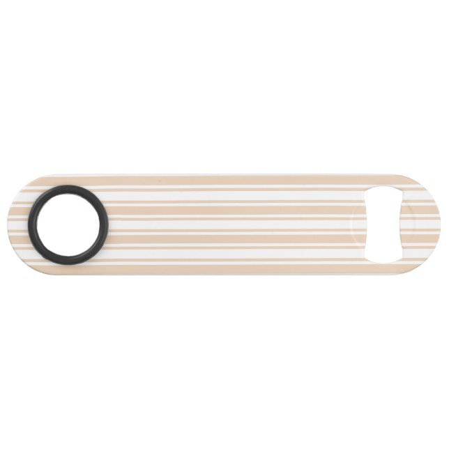 Beige and white candy stripes bar key (Front (Horizontal))