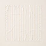 Beige and white candy stripes scarf<br><div class="desc">Beige and white candy stripes</div>