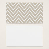 Beige and White Chevron Pattern 2 (Front & Back)