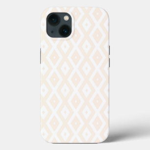 Beige and white diamond pattern Case-Mate iPhone c 13 Case