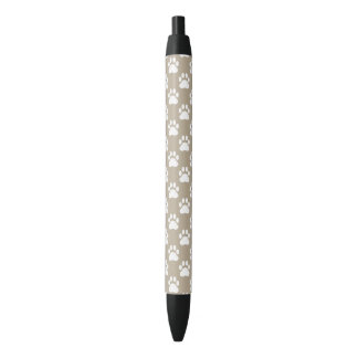 Beige And White Dog Paws Pattern Pen