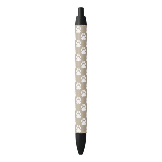 Beige And White Dog Paws Pattern Pen (Front Vertical)