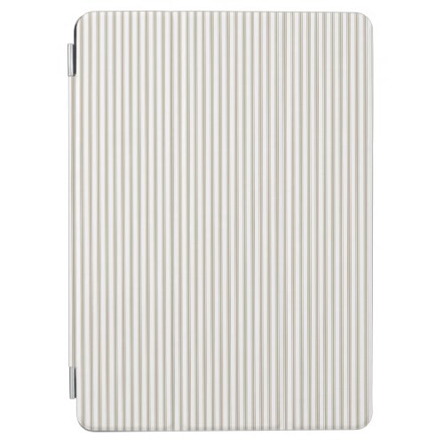 Beige and White Ticking Stripe  iPad Air Cover
