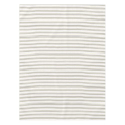 Beige and White Ticking Stripe  Tablecloth