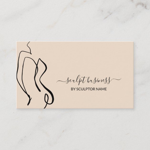 Beige Art Body sculpting contouring aesthetics Business Card