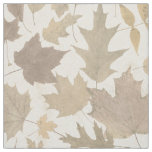 Beige Autumn Leaves with Damask Fabric