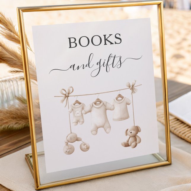 Beige Baby Clothes And Toys Books and Gifts Poster (Creator Uploaded)