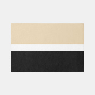Beige Black Abstract Stripe Rug