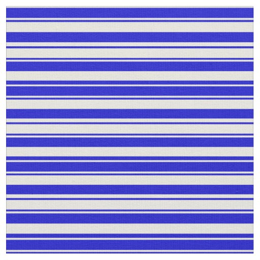 Beige & Blue Colored Stripes Fabric