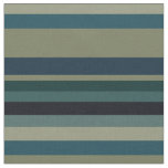 Beige, Blue, green and black stripes Fabric