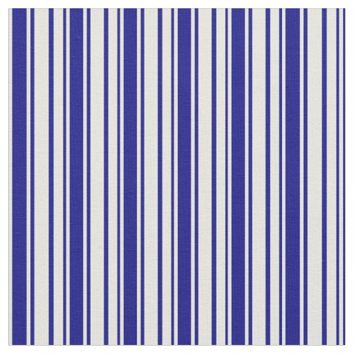 Beige & Blue Striped/Lined Pattern Fabric