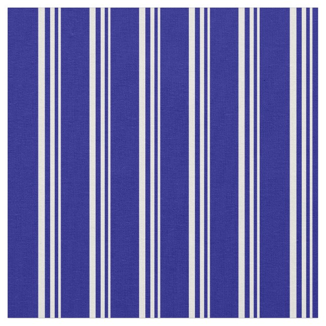 Beige & Blue Striped/Lined Pattern Fabric (Close Up)