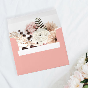 Beige & Blush Pink Rustic - Pink Envelope
