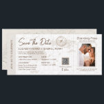 Beige Boarding Pass Destination Wedding Fiji Map Invitation<br><div class="desc">Beige Boarding Pass Destination Wedding Fiji Map Invitation. Matching items available.</div>