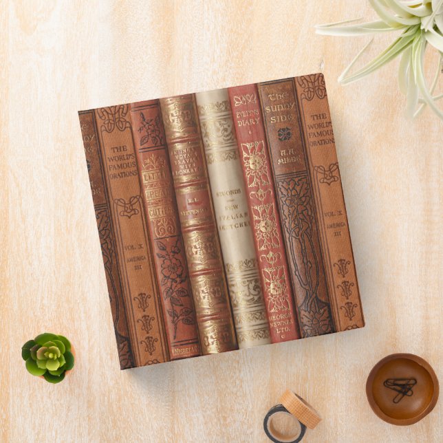 Beige Book Spines 3 Ring Binder (In Situ)