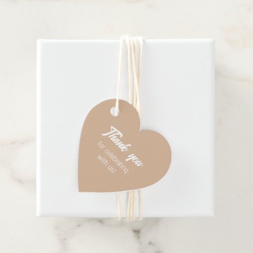 Beige Bride Squad Thank You Favor Tags