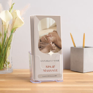 Beige & Brown Aesthetic Spa Trifold Brochure