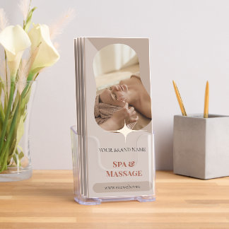 Beige & Brown Aesthetic Spa Trifold Brochure