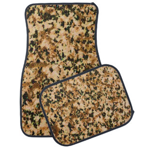 Beige Brown Black Car Floor Mat