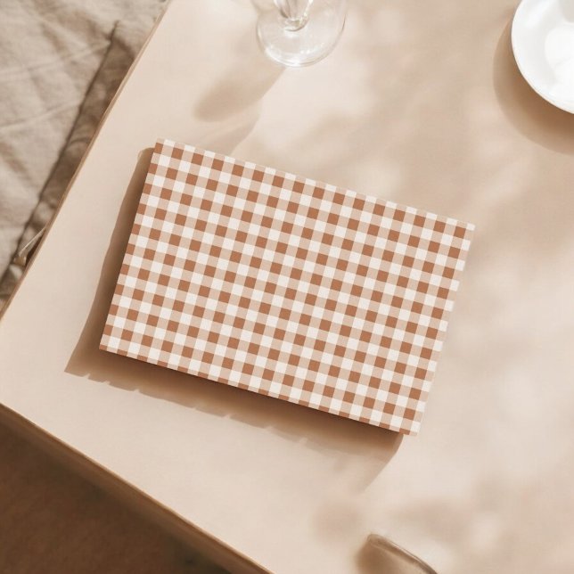 Beige Brown Buffalo Plaid for Holiday Gifts Tissue Paper (Creator Uploaded)