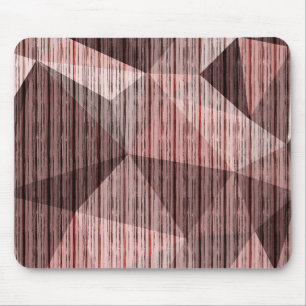 Beige, brown textured polygonal mouse pad