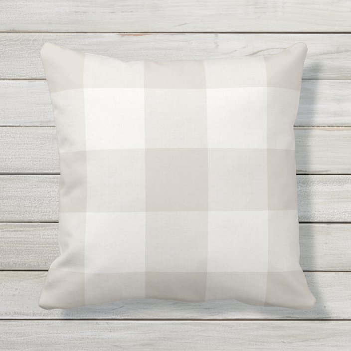 outdoor buffalo plaid pillows