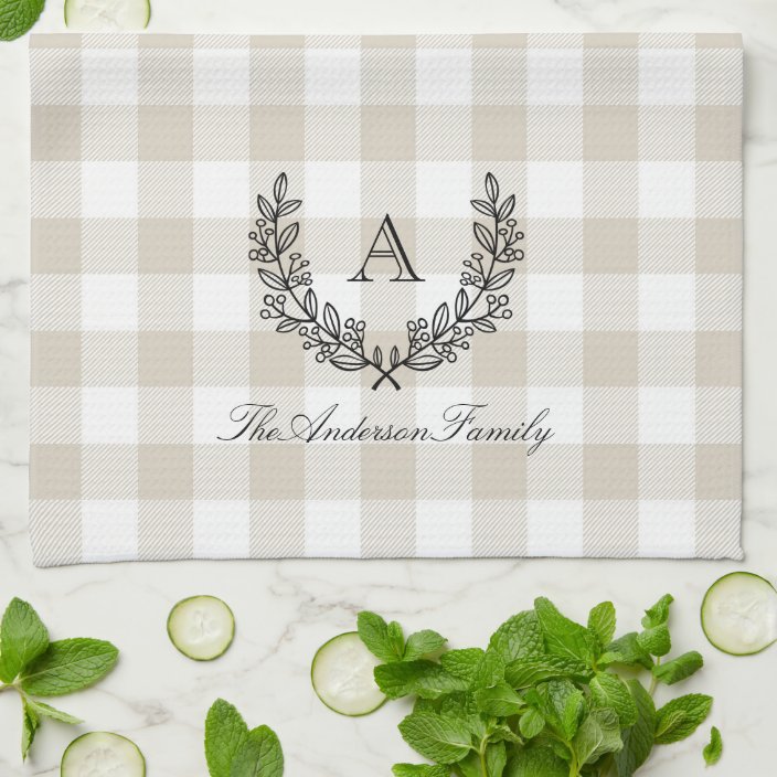 Laurel Wreath Stag Towel