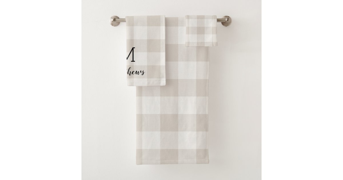 https://rlv.zcache.com/beige_buffalo_check_monogram_modern_farmhouse_bath_towel_set-rc7a4b321264d45f6822a10d9903590d1_ezaga_630.jpg?rlvnet=1&view_padding=%5B285%2C0%2C285%2C0%5D