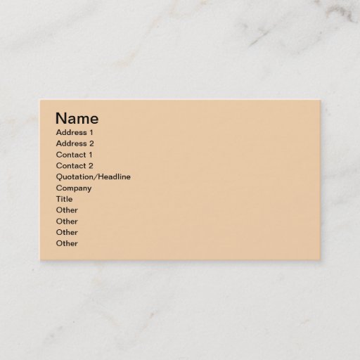 Customizable Beige Business Cards
