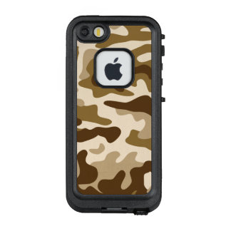 Beige camouflage pattern LifeProof FRĒ iPhone SE/5/5s case