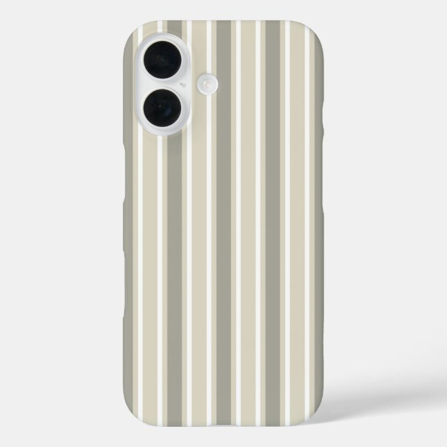 Beige candy stripes Case-Mate iPhone case (Back)