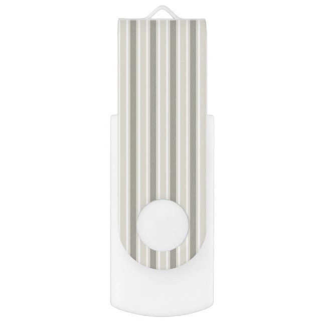 Beige candy stripes flash drive (Back (Vertical))