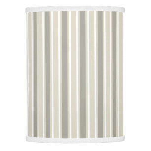 Beige candy stripes lamp shade