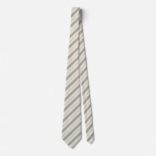 Beige candy stripes neck tie
