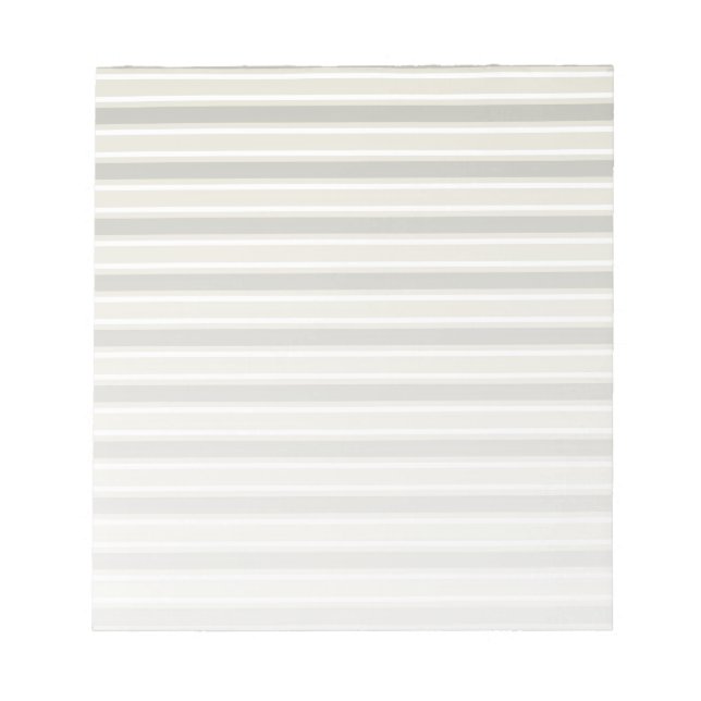 Beige candy stripes notepad (Front)