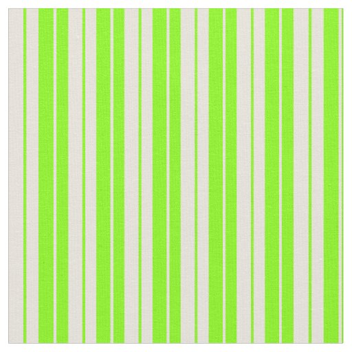 Beige & Chartreuse Colored Pattern Fabric
