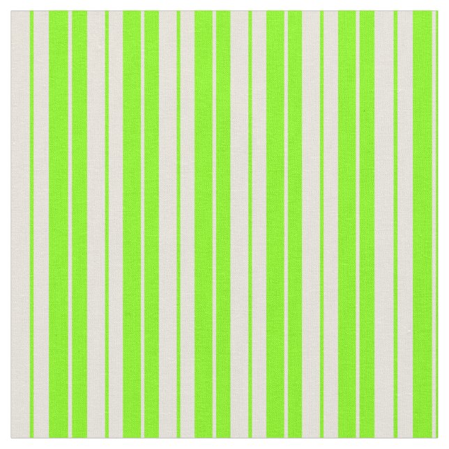 Beige & Chartreuse Colored Pattern Fabric (Close Up)