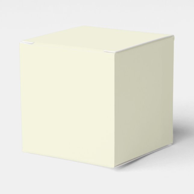Beige Classic Favor Box (Front Side)